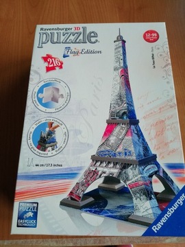 PUZZLE 3 D WIEŻA EIFFLA 216 elementów