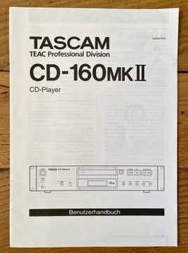 Instrukcja odtwarzacza TASCAM CD-160MKII