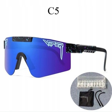 Nowe okulary PIT VIPER C05 polarized sportowe uni