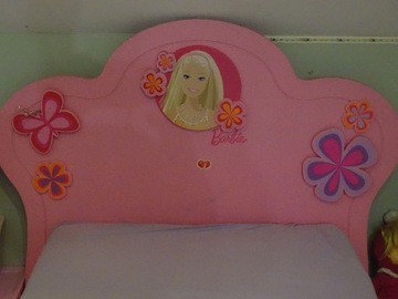 Łóżko dla dziewczynki Barbie 90x200 wys110+materac