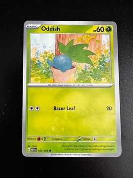 Karta Pokemon Oddish 043/151 MEW 151