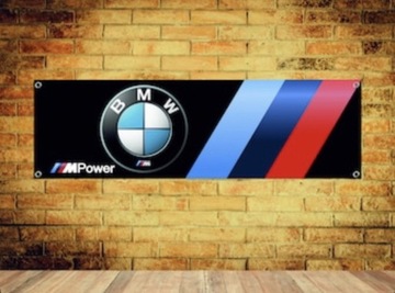 Baner plandeka BMW Motorsport Mpower 200x100cm