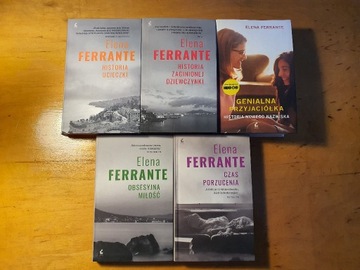 Elena Ferrante pakiet zestaw 5 książek
