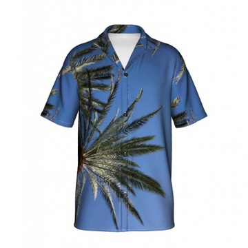 Hawajska niebieska Koszula - Full Print
