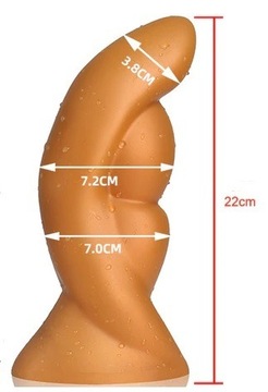 Dildo analne,waginalne buttplug miękkie 7,2 cm