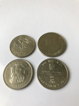 10 zł, 50 zł, 100 zł, 10000 zł, z lat 1971 - 1991r