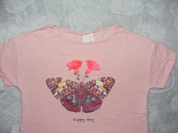 bluzka bluzeczka ZARA roz.140 motyl