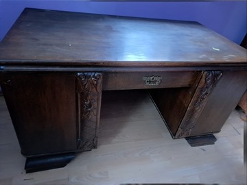 Stare drewniane biurko 