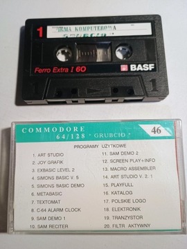 Grubcio 46 - kaseta  Commodore 64 składanka gier