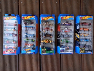 Hot Wheels 5 x Pięciopak Samochodów 