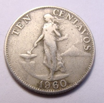 Filipiny 10 centavos 1960