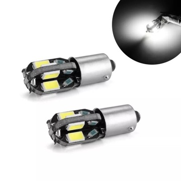 Żarówka LED T4W T11 Ba9s 8SMD 5630 6000K 12V biała