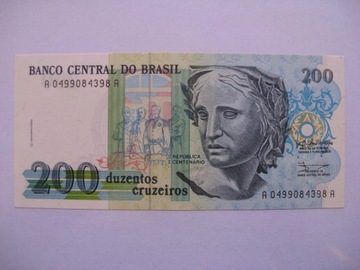 Brazylia - 200 Cruzeiros - 1990 - P229 - St.1