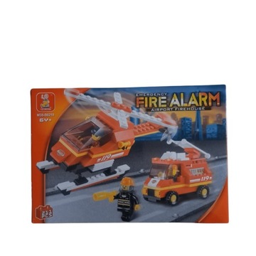 Klocki Sluban straż pożarna FIRE helikopter B0219