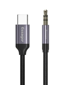 USB-C Jack 3,5 mm przewód przejściówka kabel 100cm