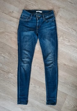 Levi's 710 super skinny spodnie jeansy W25 L30