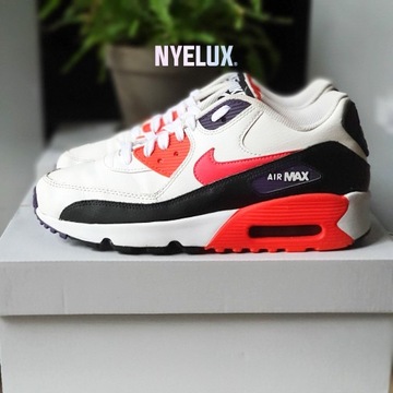 Buty NIKE Air Max 90 - biało czerwone - 38.5