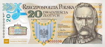 Banknot 20zł 100 rocznica utworzenia Legionów 2014