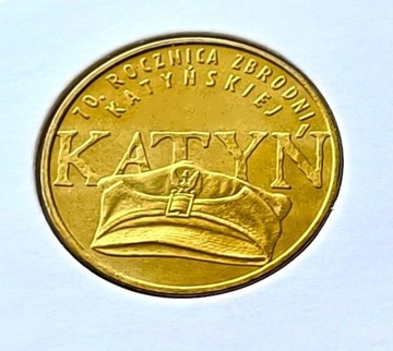 2zł - Katyń  - 2010r - mennicze