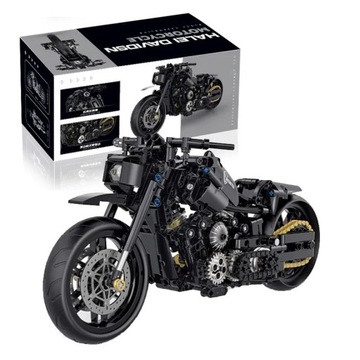 Klocki Motocykl Harley Davidson + pudełko