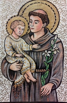 Obraz Świętego Antoniego na płótnie 
