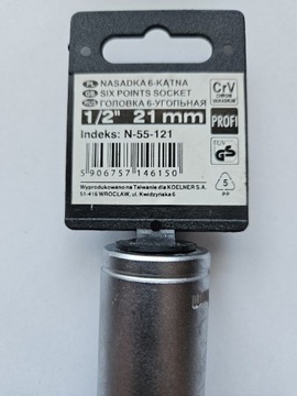 Nasadka 6-kątna 1/2" 21mm MODECO EXPERT