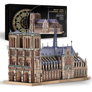 Piececool Puzzle Metalowe 3D - Katedra Notre Dame