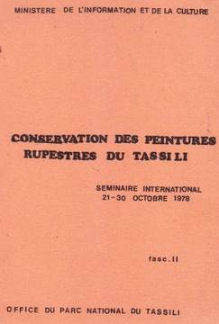 CONSERVATION DES PEINTUR.RUPESTR.DE TASSILI/Sahara