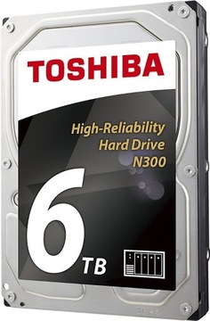 NOWY Dysk Toshiba N300 6 TB 3.5'' SATA III (klasa serwerowa)