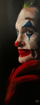 AGNIESZKA DOLIŃSKA 'Joker’, akryl, płótno, 50x20cm