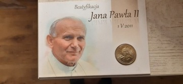 2 złote NG beatyfikacja papież blister