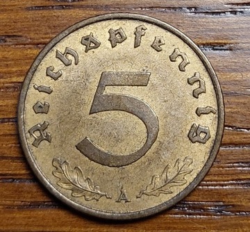 5 pfennig fenigów 1938r. A