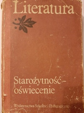 Literatura Starożytność oświecenie Adamczyk