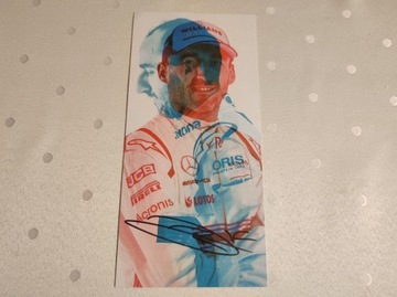 Karta Robert Kubica Autograf Podpis Williams F1