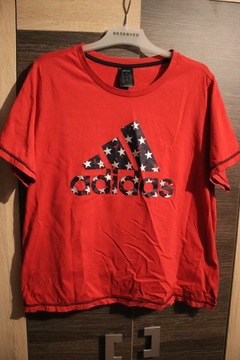 T-shirt adidas rozm. 54-56 czerwony