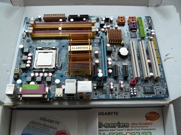Płyta główna Gigabyte GA-P35-DS3  plus procesor
