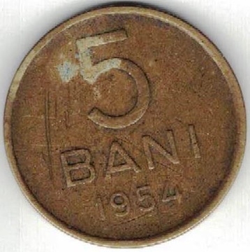 Rumunia 5 bani 1954  20 mm nr 1