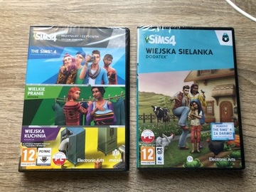 Sims 4 + Sims 4 Wiejska sielanka gry na PC nowe 