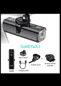 Lampa rowerowa TOWILD CL-600 lumen 2000mAh +PILOT 