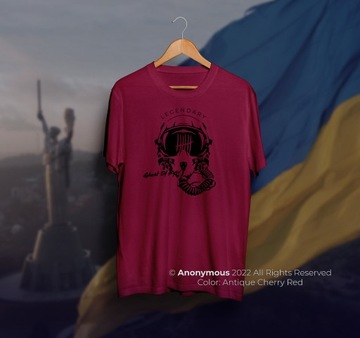 Koszulka Wojna na Ukrainie Model GHOST KYIV S-3XL