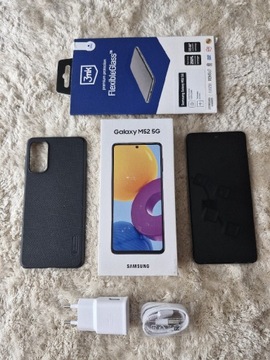 Samsung Galaxy M52 5G, cały oryginalny zestaw