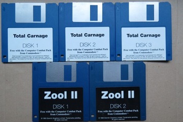 Amiga 1200 Combat Pack. Total Carnage. Zool II