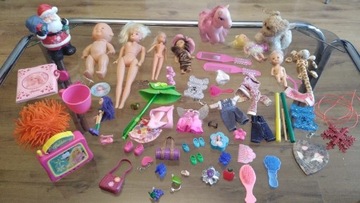 Zestaw - lalki , akcesoria Barbie i inne