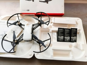 Dron DJI Ryze Tello 3 baterie repeater wifi śmigła
