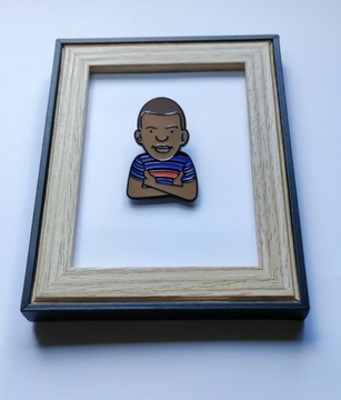 Kylian Mbappe przypinka pin 