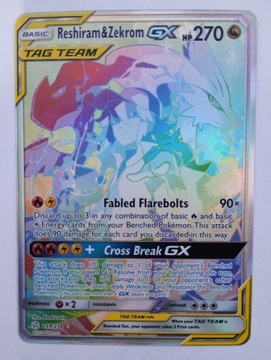 Pokemon Cosmic Eclipse- Reshiram&Zekrom GX 259/236