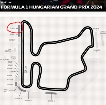 Sobotnie bilety wstępu na formułe 1 GP Węgier - tor Hungaroring