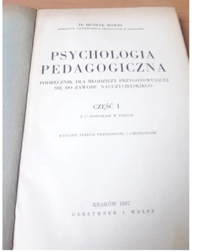 Psychologia pedagogiczna Dr.Henryk Rowid