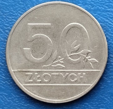 50 zł  1990 r. Nominał.  Bez obiegu.