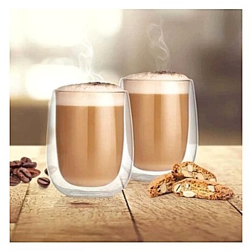 2 szklanki 250 ml do cappuccino z podwójnym szkłem